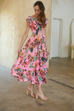 Load image into Gallery viewer, Augustina Pink Honolulu Print Dress