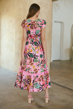 Load image into Gallery viewer, Augustina Pink Honolulu Print Dress
