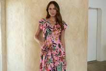 Load image into Gallery viewer, Augustina Pink Honolulu Print Dress