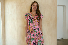 Load image into Gallery viewer, Augustina Pink Honolulu Print Dress