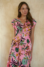 Load image into Gallery viewer, Augustina Pink Honolulu Print Dress