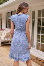 Load image into Gallery viewer, Maggie Sky blue/White Floral Midi Dress