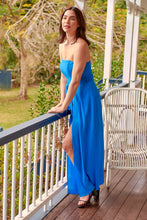 Load image into Gallery viewer, Arlet Strapless Cobalt Strapless Jumpsuit