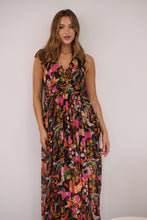 Load image into Gallery viewer, Gillian Black/Rust/Pink Multi Print Maxi Dress