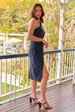 Load image into Gallery viewer, Eleanor One Shoulder Navy Evening Dress