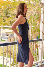 Load image into Gallery viewer, Eleanor One Shoulder Navy Evening Dress