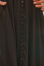 Load image into Gallery viewer, Stella Black Plain Button Front Maxi Dress