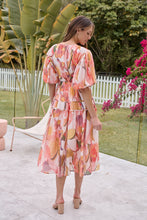 Load image into Gallery viewer, Prince Peach Multi Print Puff Sleeve Dress