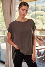 Load image into Gallery viewer, Chele Short Sleeve Oversized Plain Top