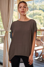 Load image into Gallery viewer, Chele Short Sleeve Oversized Plain Top