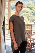 Load image into Gallery viewer, Chele Short Sleeve Oversized Plain Top