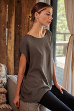 Load image into Gallery viewer, Chele Short Sleeve Oversized Plain Top