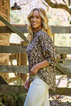 Load image into Gallery viewer, Dash Animal Print Button Up 3/4 Sleeve Shirt