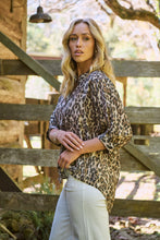 Load image into Gallery viewer, Dash Animal Print Button Up 3/4 Sleeve Shirt