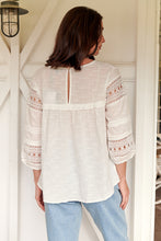 Load image into Gallery viewer, Porter Tassle White Long Sleeve Top