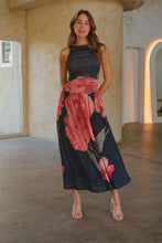 Load image into Gallery viewer, AAAaaa NEEDS TO BE SHOT Basille Sleeveless Black/Red Print Mesh Evening Dress
