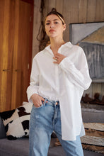 Load image into Gallery viewer, Jennifer Oversized White Button Up Shirt