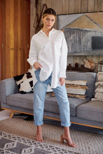 Load image into Gallery viewer, Jennifer Oversized White Button Up Shirt