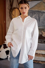 Load image into Gallery viewer, Jennifer Oversized White Button Up Shirt
