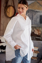 Load image into Gallery viewer, Jennifer Oversized White Button Up Shirt