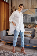 Load image into Gallery viewer, Jennifer Oversized White Button Up Shirt
