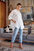 Load image into Gallery viewer, Jennifer Oversized White Button Up Shirt