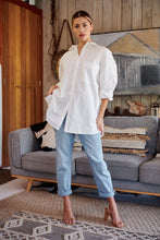 Load image into Gallery viewer, Jennifer Oversized White Button Up Shirt