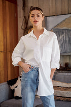 Load image into Gallery viewer, Jennifer Oversized White Button Up Shirt