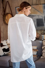 Load image into Gallery viewer, Jennifer Oversized White Button Up Shirt