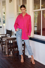 Load image into Gallery viewer, Jennifer Oversized Pink Button Up Shirt