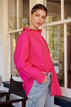 Load image into Gallery viewer, Jennifer Oversized Pink Button Up Shirt