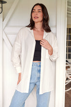 Load image into Gallery viewer, Jennifer Oversized White Button Up Shirt