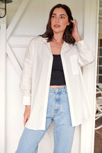 Load image into Gallery viewer, Jennifer Oversized White Button Up Shirt
