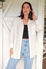 Load image into Gallery viewer, Jennifer Oversized White Button Up Shirt
