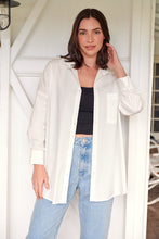 Load image into Gallery viewer, Jennifer Oversized White Button Up Shirt