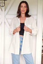 Load image into Gallery viewer, Jennifer Oversized White Button Up Shirt