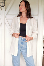 Load image into Gallery viewer, Jennifer Oversized White Button Up Shirt