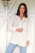 Load image into Gallery viewer, Jennifer Oversized White Button Up Shirt