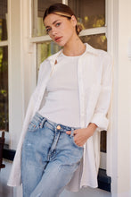 Load image into Gallery viewer, Jennifer Oversized White Button Up Shirt