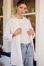 Load image into Gallery viewer, Jennifer Oversized White Button Up Shirt