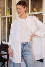 Load image into Gallery viewer, Jennifer Oversized White Button Up Shirt