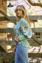 Load image into Gallery viewer, Roux Blue/Green Print Lightweight Summer Shirt