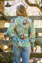 Load image into Gallery viewer, Roux Blue/Green Print Lightweight Summer Shirt