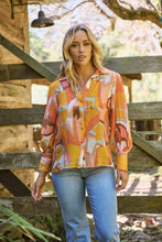 Load image into Gallery viewer, Roux Orange/Mustard Print Lightweight Summer Shirt