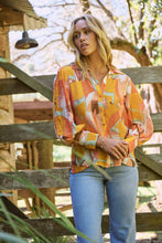 Load image into Gallery viewer, Roux Orange/Mustard Print Lightweight Summer Shirt