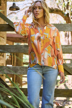 Load image into Gallery viewer, Roux Orange/Mustard Print Lightweight Summer Shirt