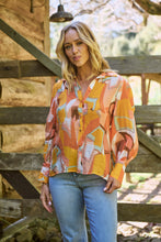 Load image into Gallery viewer, Roux Orange/Mustard Print Lightweight Summer Shirt