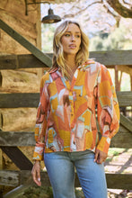 Load image into Gallery viewer, Roux Orange/Mustard Print Lightweight Summer Shirt
