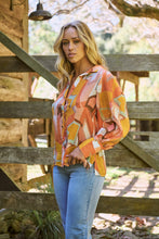Load image into Gallery viewer, Roux Orange/Mustard Print Lightweight Summer Shirt