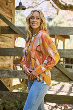 Load image into Gallery viewer, Roux Orange/Mustard Print Lightweight Summer Shirt